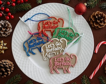Go Bills Holiday Cutout Cookie Ornament