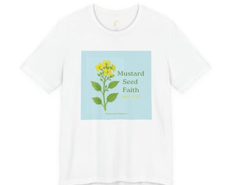 T-shirt Faith aux graines de moutarde | T-shirt Écriture chrétienne