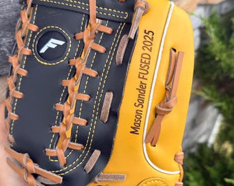 Custom Engraved Baseball Glove – Personalized Ball Glove – Custom Name Glove Gift for Kids, Teens & Players – Personalized Sports Gift