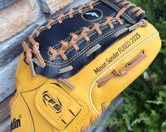 Custom Engraved Baseball Glove – Personalized Ball Glove – Custom Name Glove Gift for Kids, Teens & Players – Personalized Sports Gift