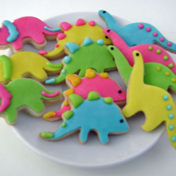 Dinosaurio Cookies - Mini Bites - 3 docena Mini galletitas