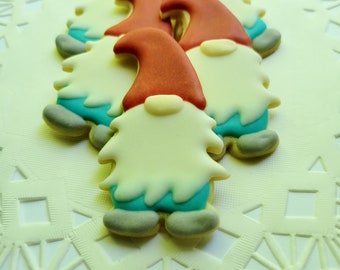 Mini Garden Gnome Sugar Cookies - 2 1/2 Dozen Mini Cookies