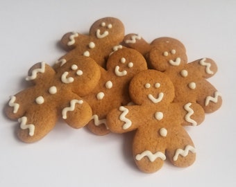 Mini Gingerbread Men Cookies - Christmas Cookies - 2 1/2 Dozen