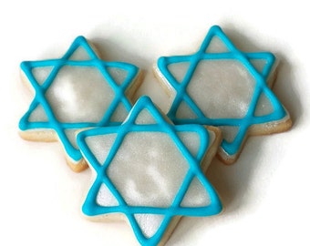 Mini Star of David Sugar Cookies