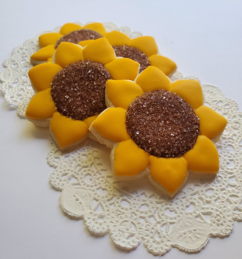 Mini Sunflower Cookies 2 Dozen image 2