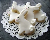 Bitty Easter Bunny Sugar Cookies - Mini Bites - 3 Dozen Minis - PLEASE Read Entire Item Description For Important Shipping Information
