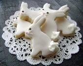 Bitty Easter Bunny Sugar Cookies - Mini Bites - 3 Dozen Minis - PLEASE Read Entire Item Description For Important Shipping Information