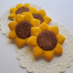 Mini Sunflower Cookies 2 Dozen image 1