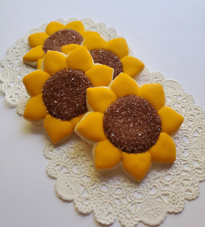 Mini Sunflower Cookies 2 Dozen image 1