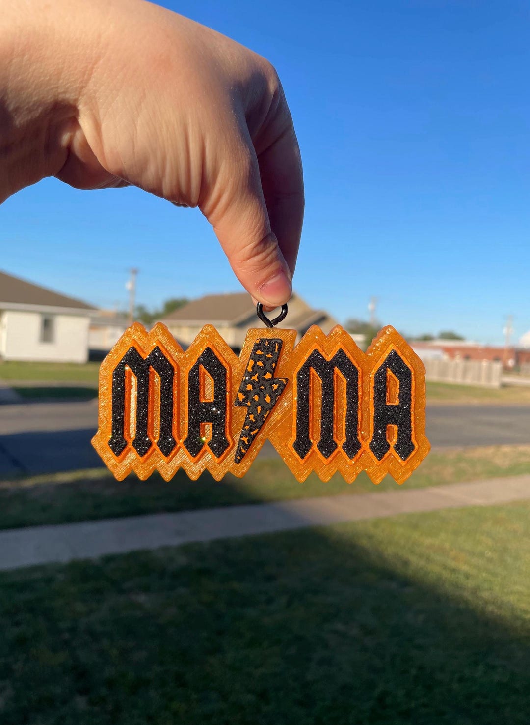 Mama AC/DC Font With Lightening Bolt FRESHIE - Etsy