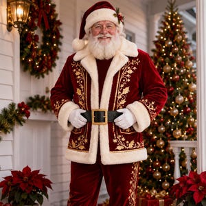 Santa Claus Coat - Etsy