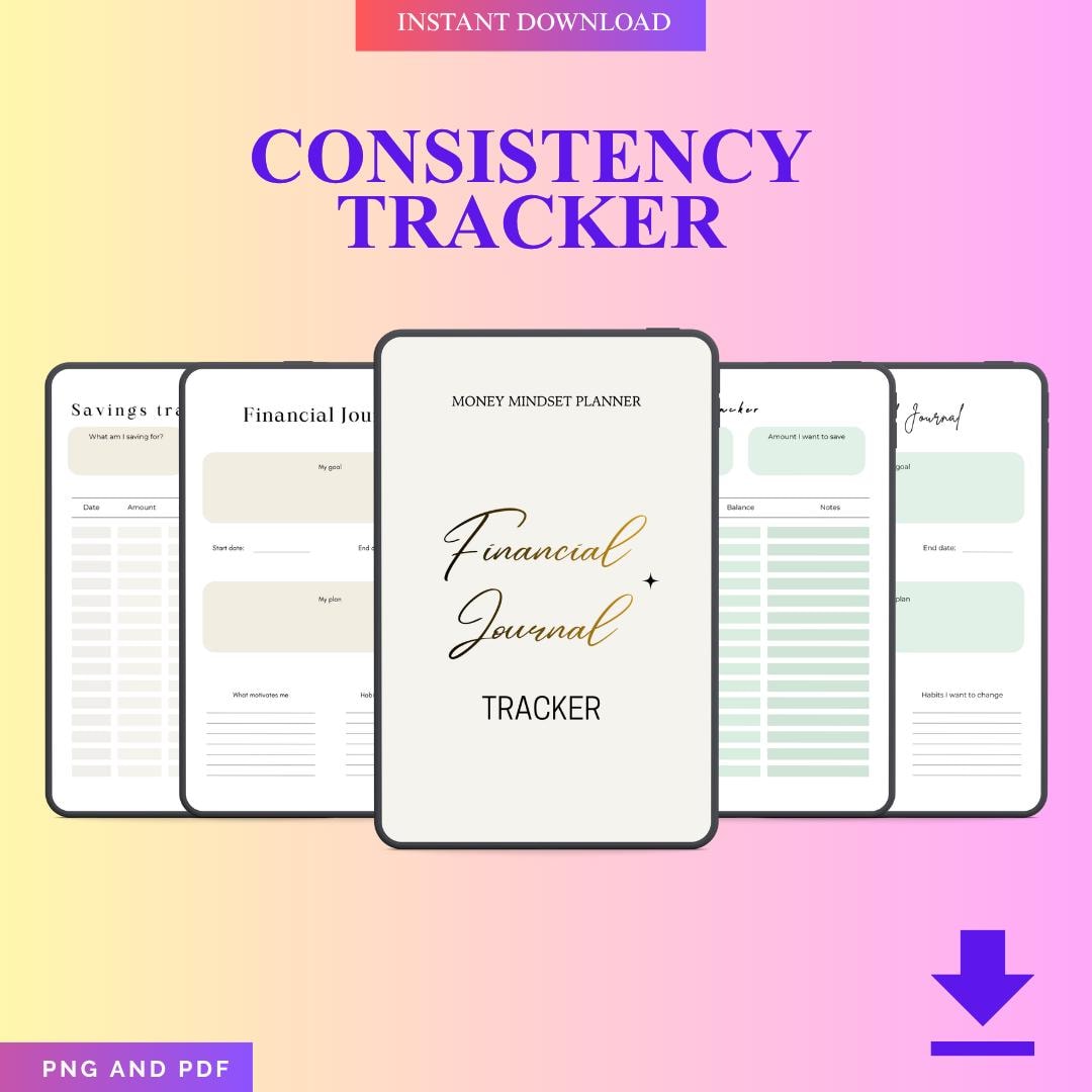 Consistency Calendar.pdf Consistency Tracker Printable | Daily Habit Log, Productivity Planner ...