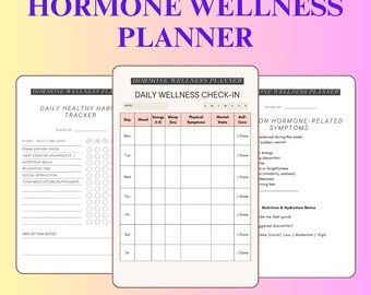 Hormone Wellness Planner: Symptom, Mood & Habit Tracker
