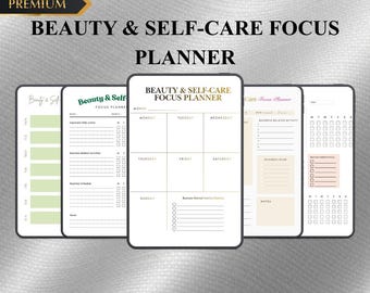Beauty & Self-Care Planner - Daily Wellness and Habit Tracker - Instant Download