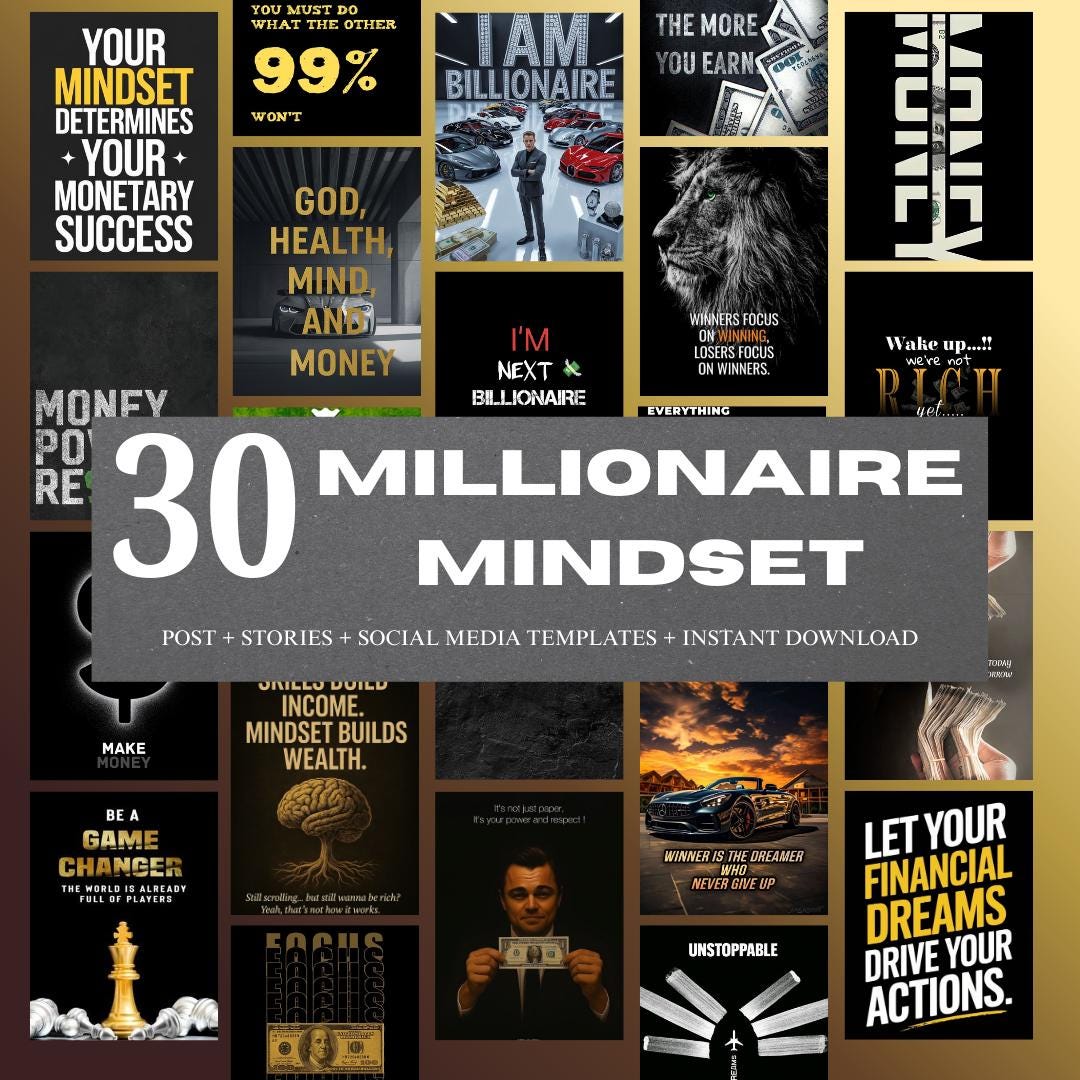 30 Millionaire Mindset Quotes Printables | Minimalist Money Mindset ...