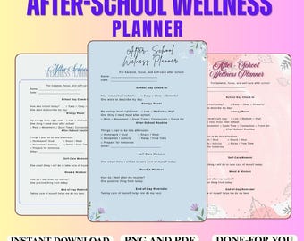 After-School Wellness Planner: Kids Routine and Healthy Habits Tracker
