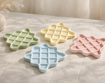 Tigela de cerâmica para gatos – Tigela fofa para alimentação de gatos – Tigela antiestresse para animais de estimação – Prato largo para gatos e cães de pequeno porte – Acessório estético para animais de estimação – Amor por gatos