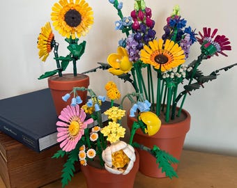 3D Printed Flower Pot Planter Displays for Botanicals - Brick botanicals