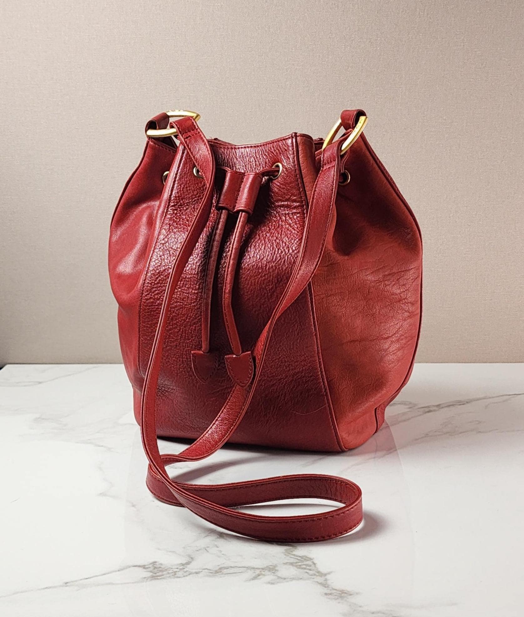 Vintage Coach Drawstring Bucket Bag - Etsy