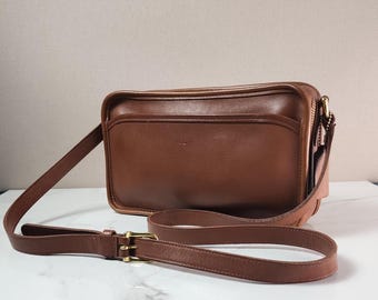 Vintage Coach Sheridan Glenwood Navy Leather Crossbody Bag - Etsy