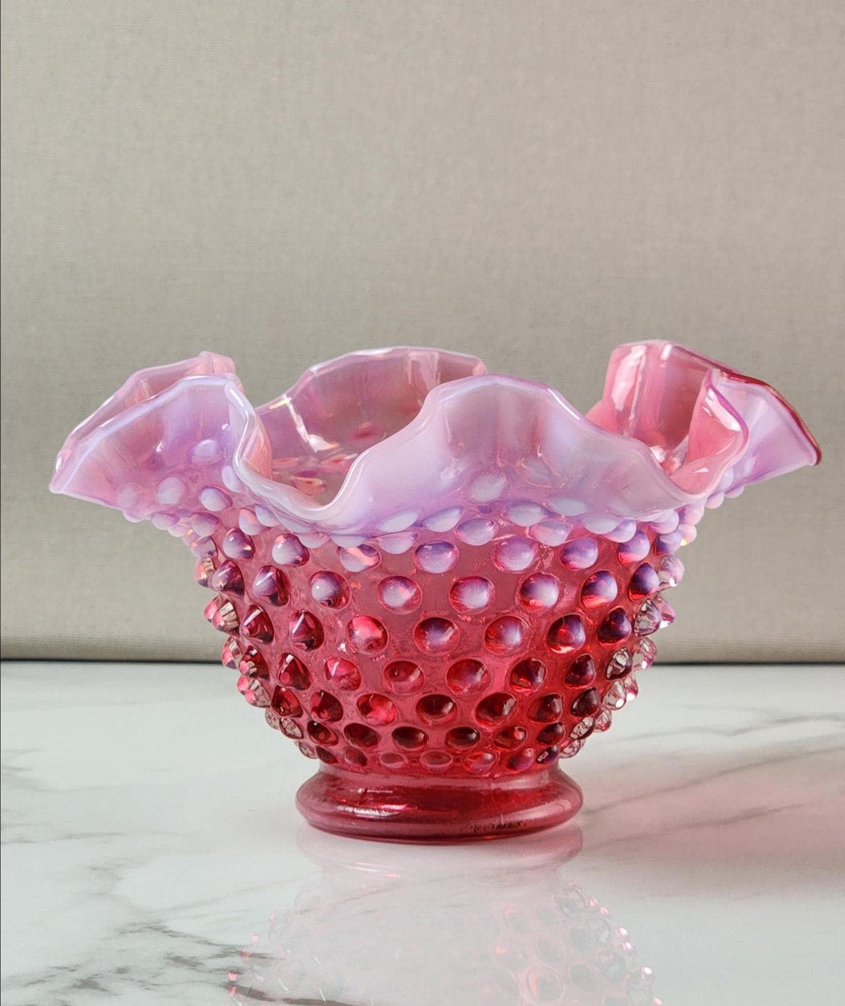 Cranberry Ruffled - Etsy