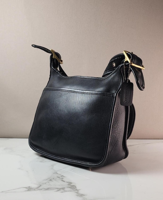 Vintage Coach Legacy Zip Shoulder Bag 9966 Black Leat… - Gem