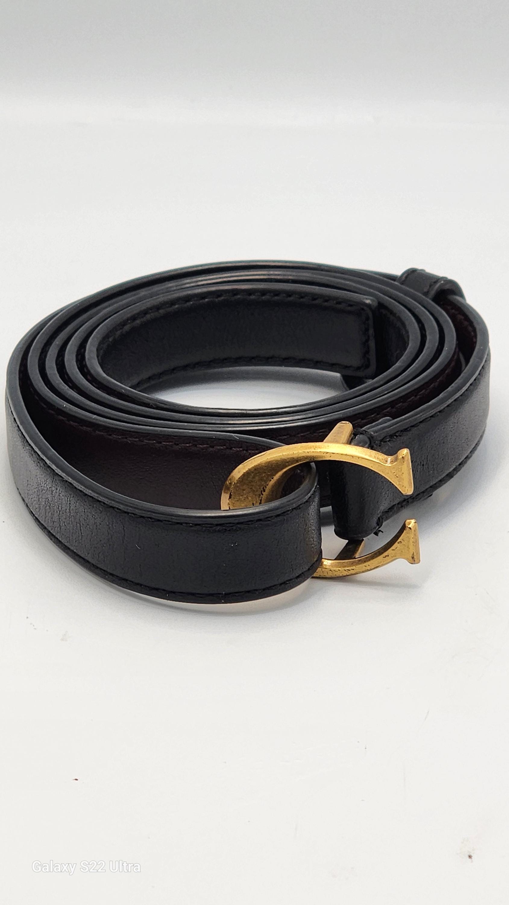 Coach Black Leather Belt Women Gold Buckle - Etsy