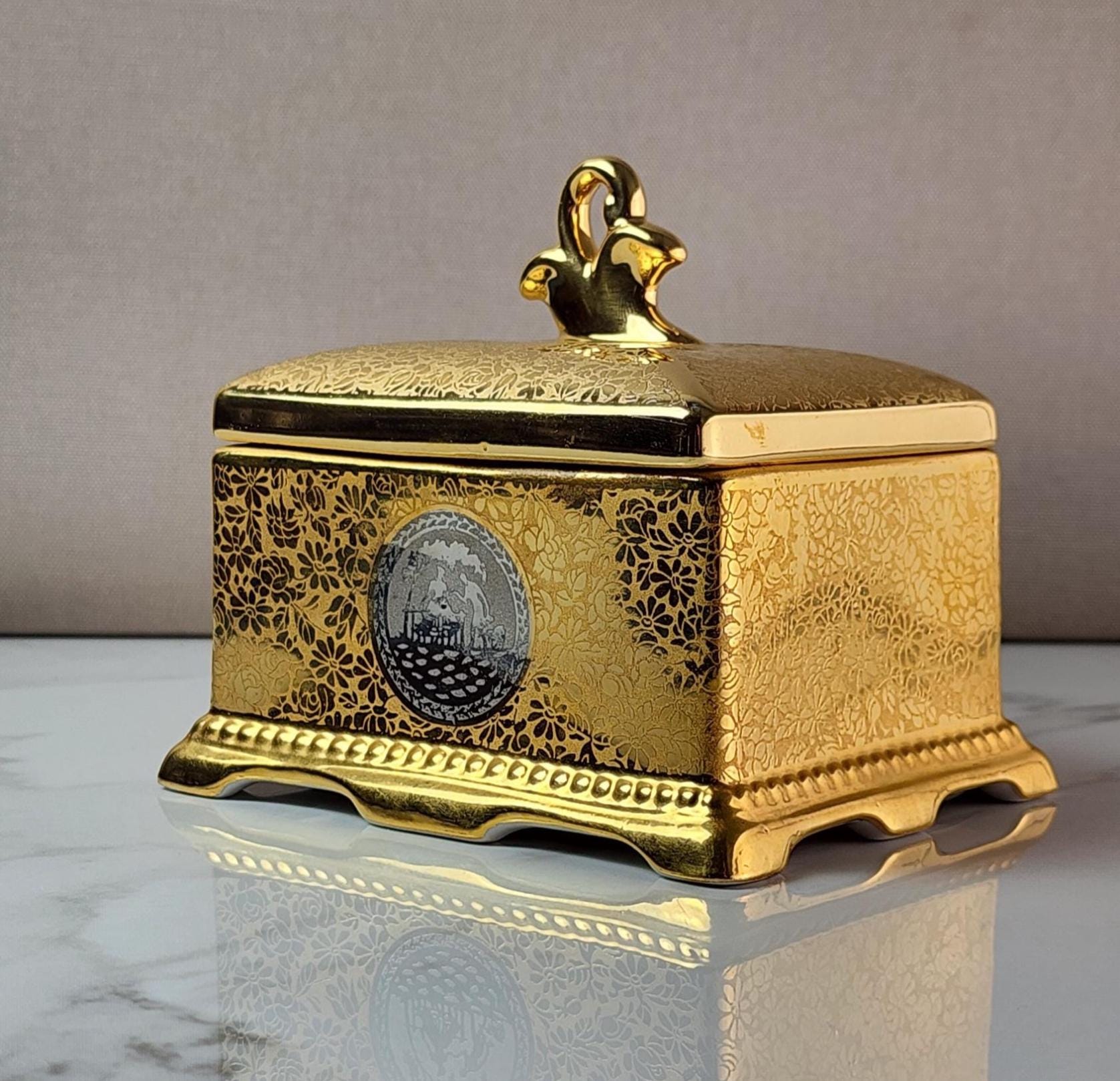 Porcelain Dresser Box - Etsy