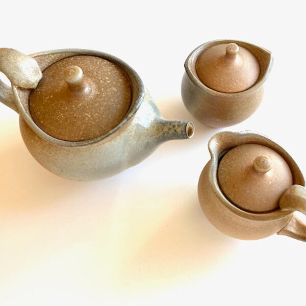 Stoneware Tea Set Etsy