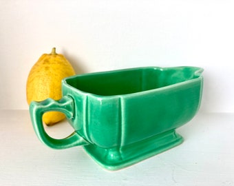 Vintage Riviera Green Homer Laughlin Creamer/Sauce Boat - Retro Gravy Boat - Vintage Green - Vintage Kitchen - 1940/50s