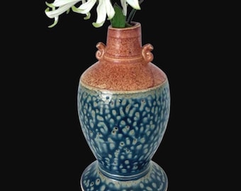 Vase en poterie - Frogskin Vase Royce Yoder - Fabriqué en Pennsylvanie