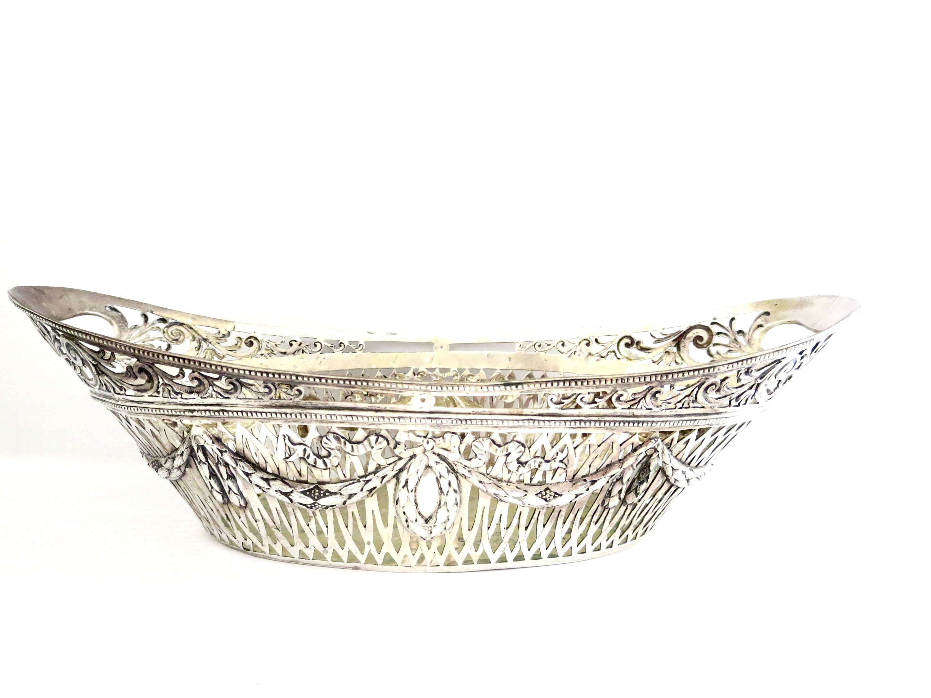 Antique Silver Ornate Basket Breidenstein & Renaud Elegant Etsy