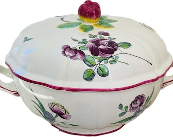 Large French Tureen/Gien  Tureen/ 1960-1971/Made in France