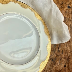 Antique Encrusted Gold Plate - Davis Collamore & Co Fifth Avenue New York - Minton Plate - Made in England
