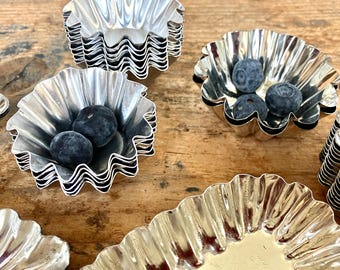 Mini moules à pâtisserie vintage - Lot de 38
