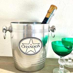 French Champagne bucket - Champagne Chandon Ice Bucket - made in France - Champagne ice cooler