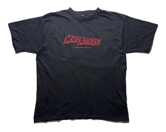 90s Mars Attacks! ブラック Tシャツ XL Misfits Mars Attacks M, L, XL, 2XL Black T-shirt - Etsy