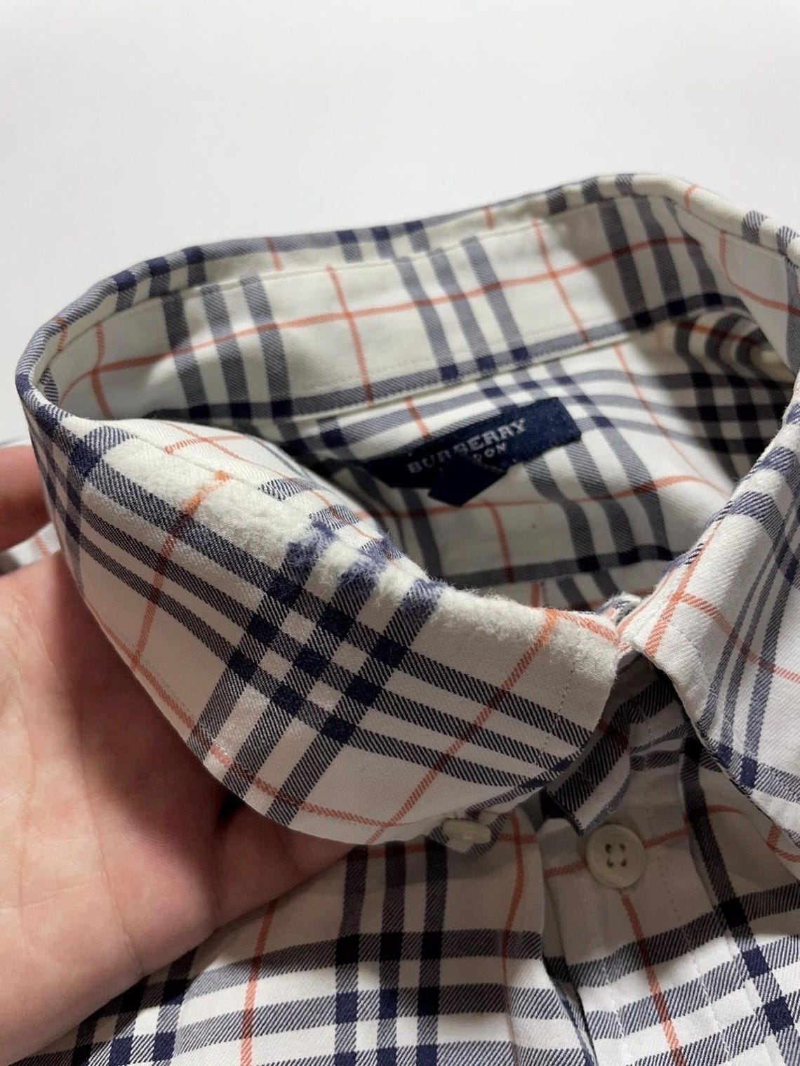 Burberry Vintage Nova Check Plaid Short Sleeve Shirt - Etsy