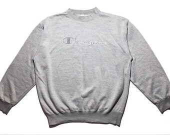 Sudadera vintage con logo grande de Champion
