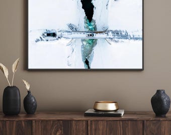 Iceland Expedition Landscape Print | Arctic Drone Photography | Instant Download Wall Art | Fine Art Digital Print