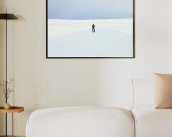 Iceland Winter Landscape Print | Drone Photography Wall Art | Instant Download | Fine Art Digital Print