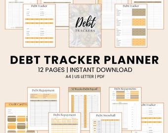 Debt Payoff Planner | Financial Tracker, Budgeting (Digital Download)
