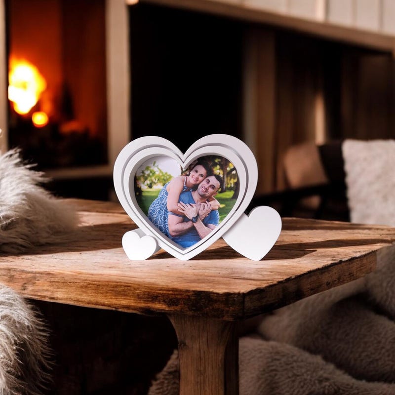 Heart Shaped Picture Frame - Etsy