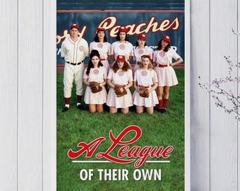 Eine eigene Liga Retro Film Leinwand Poster, rahmenlose Wand Kunst Druck, moderne Dekoration, einzigartige Kunst Geschenkt