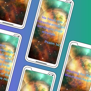 Healing for the Wounded Heart - Christian Printable Prayer & Scripture Art