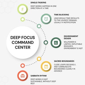 Djupfokuskommandocenter | Kristen produktivitetsplanerare, digital avgiftning Deep Work Tracker