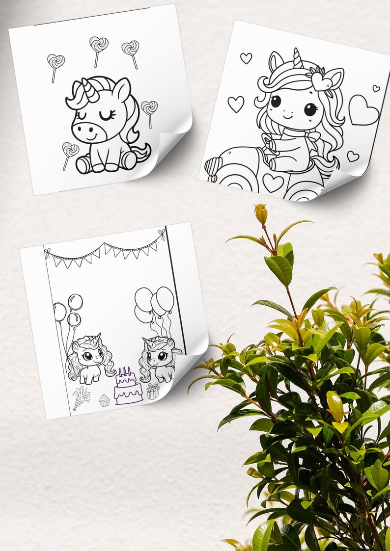 Unicorn Coloring Book for Kids | 30 Pages (digital Download) - Etsy UK