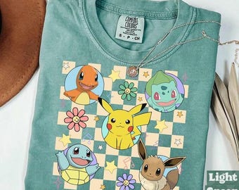 Pokemon Vintage Comfort Colors Shirt, Pokemon Birthday Shirt, Pikachu Shirt, Pokemon Music Shirt , Birthday Boy Girl Shirt, Toddler Birthday
