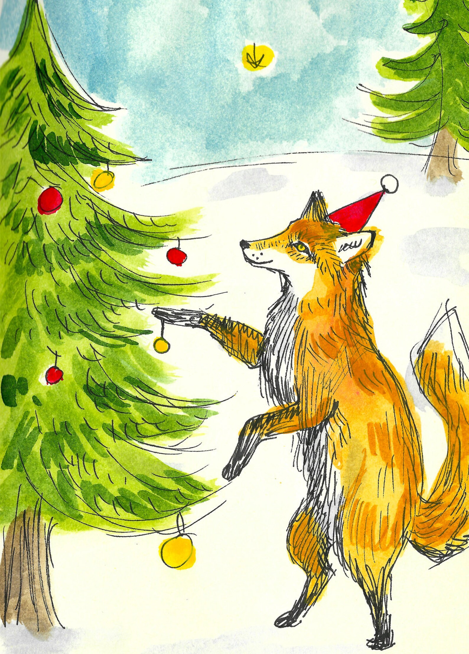Fox Christmas Cards 