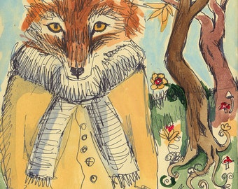 Autumn Fox Art Print |